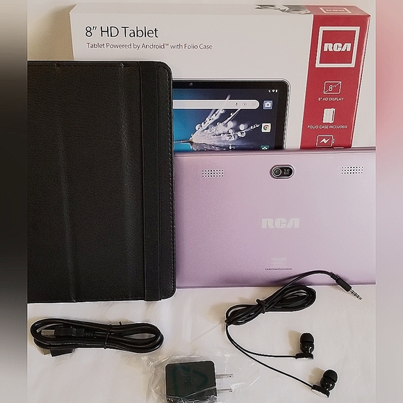 RCA 8" HD TABLET -ANDROID - W/FOLIO CASE & EARPHONES- BRAND NEW! - Picture 3 of 6